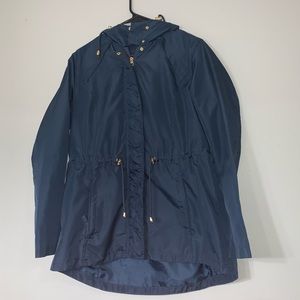 Navy wind-breaker/rain jacket